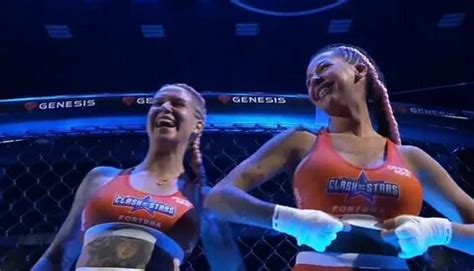 karina pedro flashes crowd|Female fighters flash breasts to crowd following tag ...